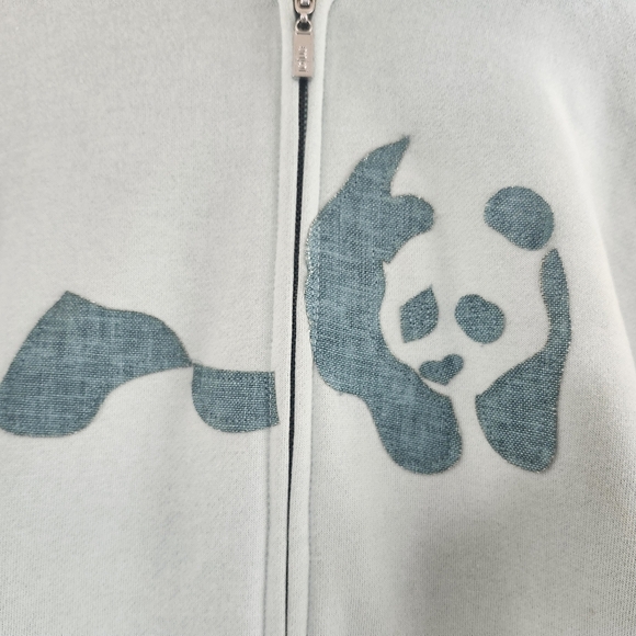 Enjoi skateboarding panda Patch Zip Up Light Green hoodie Cotton sz small Y2K - Picture 4 of 14